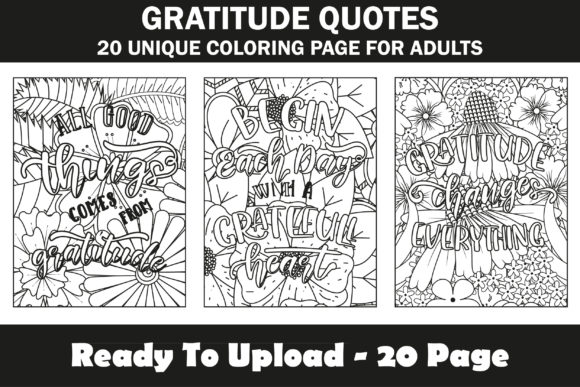 Download Gratitude Quotes Coloring Book Interior - Coloring book interior Collection