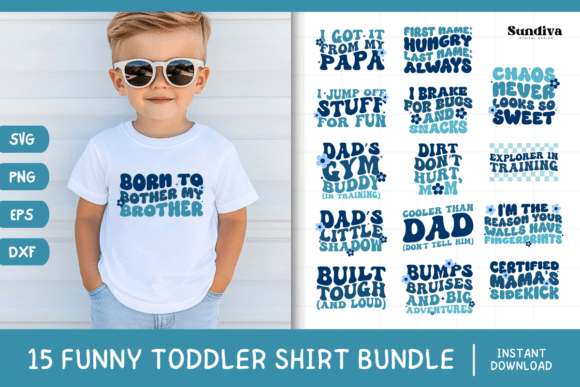Download Funny Boy Toddler T-shirt Quotes SVG V2 - Toddler Collection