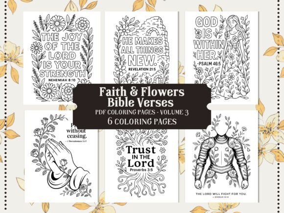 Download Faith &amp; Flowers Christian Coloring Pages - Flowers Collection