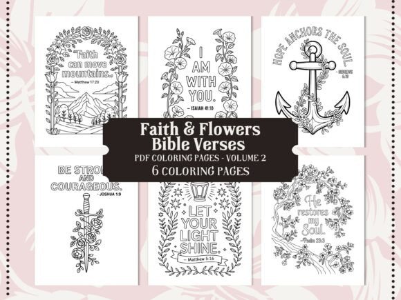 Download Faith &amp; Flowers Christian Coloring Pages - Flowers Collection