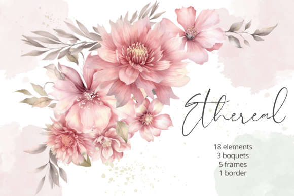 Download Watercolor Pink Flowers PNG Clipart - Flowers Collection
