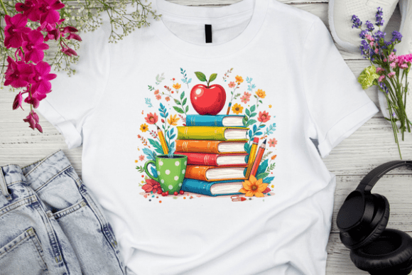 Download Educational Book and Apple T-ShirtDesign - Educational book Collection