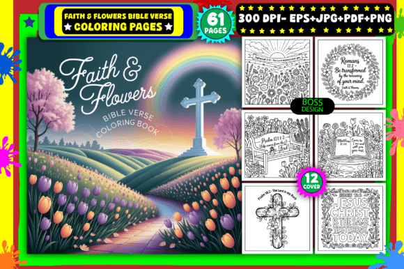 Download Faith &amp; Flowers Bible Verse Coloring - Flowers Collection