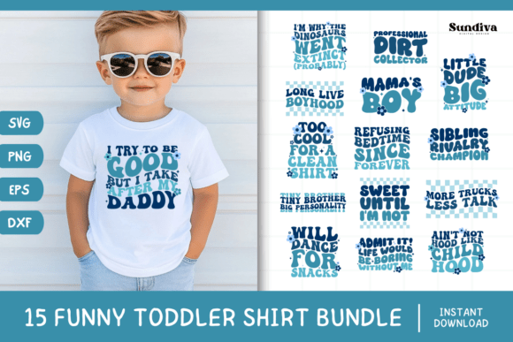 Download Funny Boy Toddler T-shirt Quotes SVG V1 - Toddler Collection