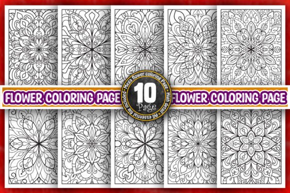 Download Flower Mandala Coloring Page  Interior - Premium Resources