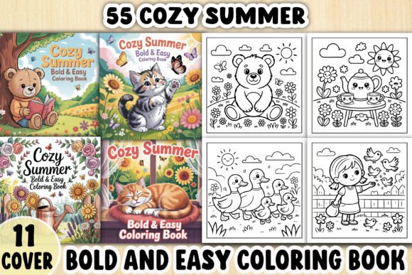 Download 55 Cozy Summer Coloring Pages for Book - Cozy summer coloring Collection