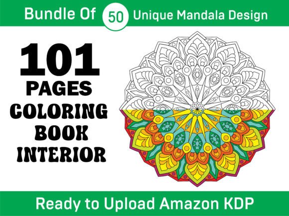 Download 101 Pages Mandala Coloring Book Interior - Coloring book interior Collection